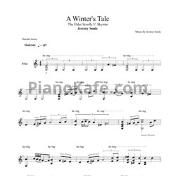 Ноты Jeremy Soule - A winter's tale - предпросмотр