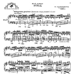 Ноты Феликс Блуменфельд - 18 этюдов - предпросмотр