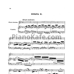 Ноты И.С. Бах - Соната ми-бемоль мажор - предпросмотр