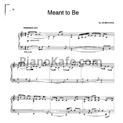 Ноты Jim Brickman - Meant to be - предпросмотр