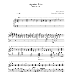 Ноты Tenmon - Agarta's rain - предпросмотр