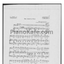 Ноты Cole Porter - See America First - предпросмотр