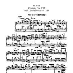 Ноты И. Бах - Кантата №195 "Dem gerechten nub das licht" (BWV 195) - предпросмотр