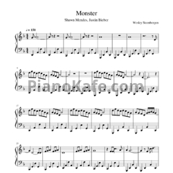 Ноты Shawn Mendes, Justin Bieber - Monster - предпросмотр