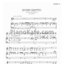 Ноты Elvis Presley - In the ghetto - предпросмотр