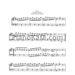 Ноты В. Моцарт - Альбом "Лондонская тетрадь" (Избранные сочинения) - предпросмотр
