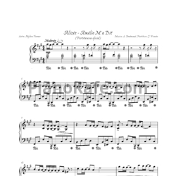 Ноты Alizee - Amélie m'a dit