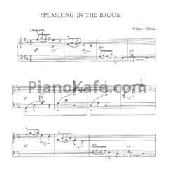 Ноты William Gillock - Splashing in the brook - предпросмотр