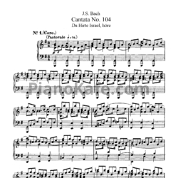 Ноты И. Бах - Кантата №104 "Du hirte Israel, hore" (BWV 104) - предпросмотр
