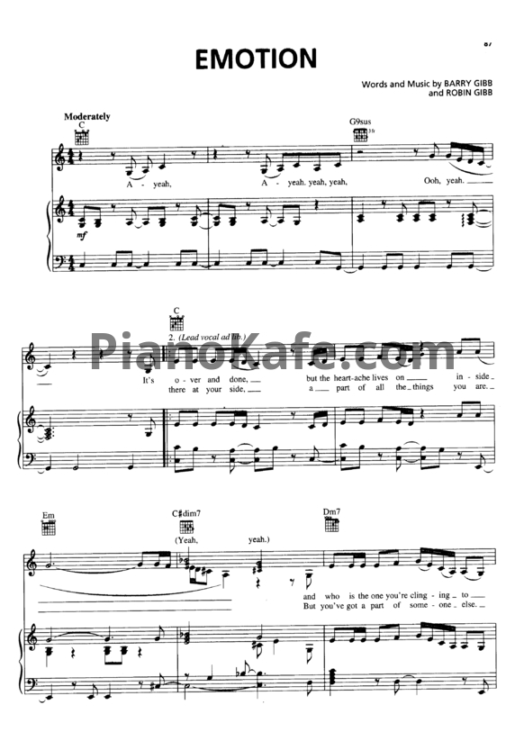 Ноты Destiny's Child - Emotion - PianoKafe.com