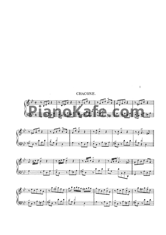 Ноты Генри Пёрселл - Чакона соль минор (ZT680) - PianoKafe.com
