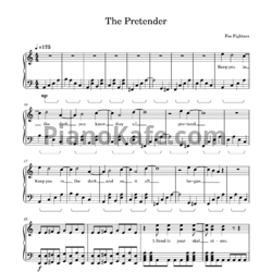 Ноты Foo Fighters - The pretender - предпросмотр