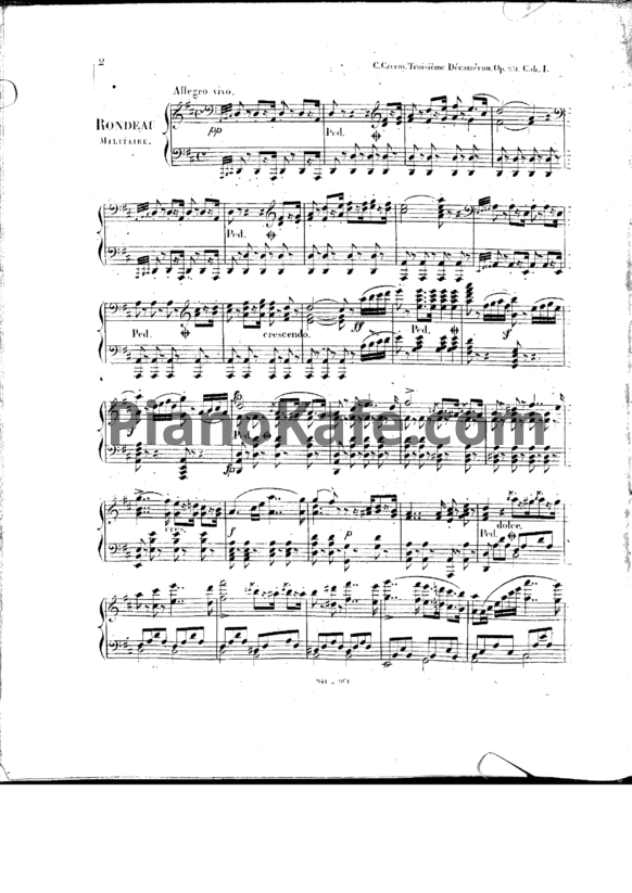 Ноты Карл Черни - Декамерон Мюзикл №3 (Op. 251) - PianoKafe.com