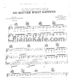 Ноты Michel Legrand - No matter what happens - предпросмотр