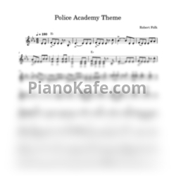 Ноты Robert Folk - Police Academy (Основная тема) - предпросмотр