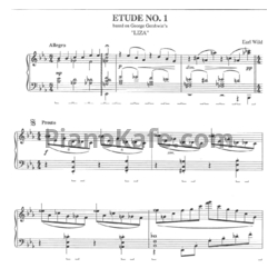Ноты Earl Wild - Etude №1 based on George Gershwin's "Liza" - предпросмотр