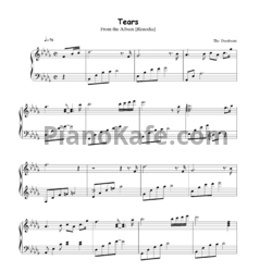 Ноты The Daydream - Tears - предпросмотр