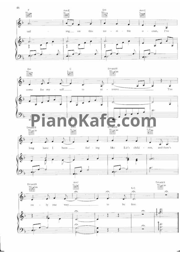 Ноты Sinead O'Connor -A perfect Indian - PianoKafe.com