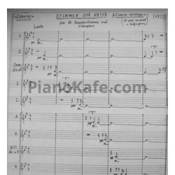 Ноты Альфред Шнитке - Голоса природы (Op. 79) - предпросмотр