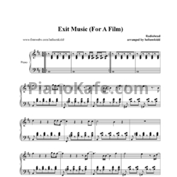 Ноты Radiohead - Exit music (For a film) - предпросмотр