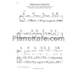 Ноты Radiohead - Paranoid android (Версия 2) - предпросмотр