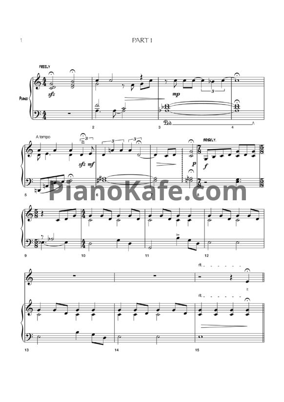 Ноты Joni Mitchell - Paprika plains - PianoKafe.com