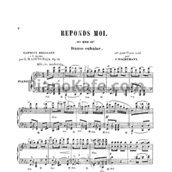 Ноты Луи Моро Готшалк - Reponds-moi (Op. 50) - предпросмотр