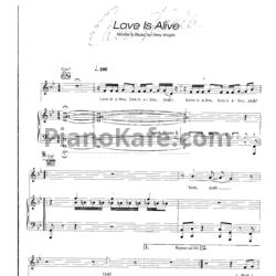 Ноты Anastacia - Love is alive - предпросмотр