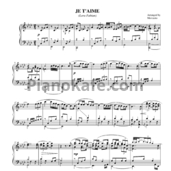 Ноты Lara Fabian - Je t'aime (Версия 2) - предпросмотр