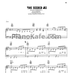 Ноты Boyzone - You needed me (Arranged by Patrick Chan)