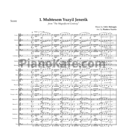 Ноты Fahir Atakoglu - Muhtesem Yuzyil Jenerik (Партитура и партии) - предпросмотр