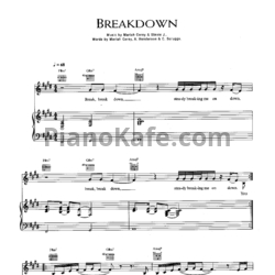 Ноты Mariah Carey - Breakdown
