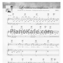 Ноты Gregory Lemarchal - Le bonheur tout simplement - предпросмотр