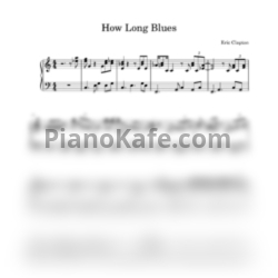 Ноты Eric Clapton - How long blues - предпросмотр