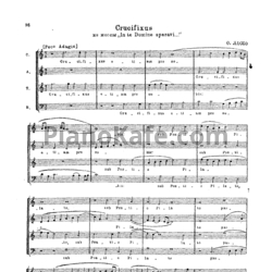 Ноты О. Лассо - Crucifixus - предпросмотр