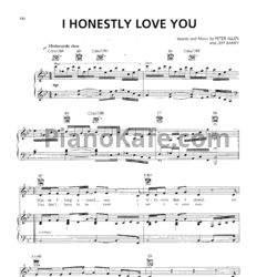 Ноты Olivia Newton-John - I honestly love you