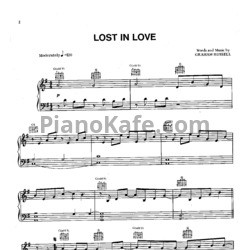 Ноты Air Supply - Lost in love