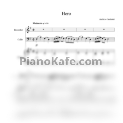 Ноты Andrew Jasinski - Hero - предпросмотр