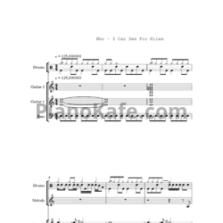 Ноты The Who - I can see for miles - предпросмотр
