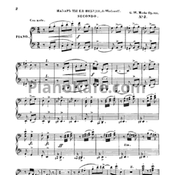 Ноты Александр Варламов - А на заре ты ее не буди (для фортепиано в 4 руки) - предпросмотр