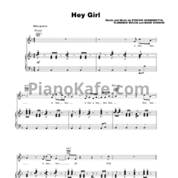 Ноты Lady Gaga feat. Florence Wel - Hey girl - предпросмотр