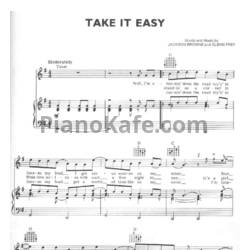 Ноты The Eagles - Take it easy - предпросмотр
