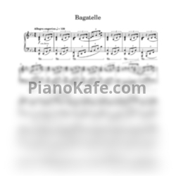 Ноты Bagatelle - предпросмотр