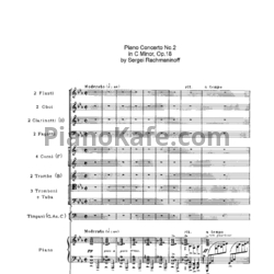 Ноты Сергей Рахманинов - Концерт №2 для фортепиано с оркестром до минор (Соч. 18, партитура) - предпросмотр