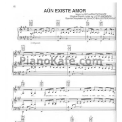 Ноты Celine Dion - Aun existe amor - предпросмотр