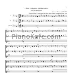 Ноты Ф. Сориано - Canon all'unisono a mezza pausa - предпросмотр