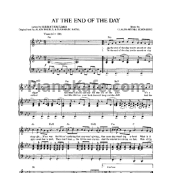 Ноты Claude-Michel Schonberg - At the end of the day - предпросмотр