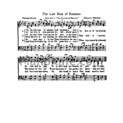 Ноты Фридрих фон Флотов - Последняя роза лета - предпросмотр