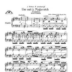 Ноты Феликс Блуменфельд - Ноктюрн (Op. 6, №4) - предпросмотр