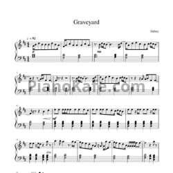 Ноты Halsey - Graveyard - предпросмотр